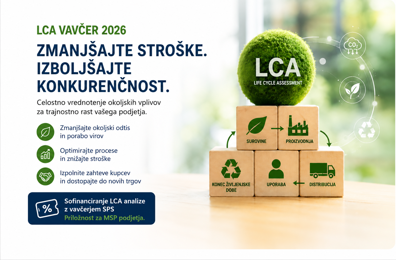 LCA vavčer 2026 za MSP podjetja